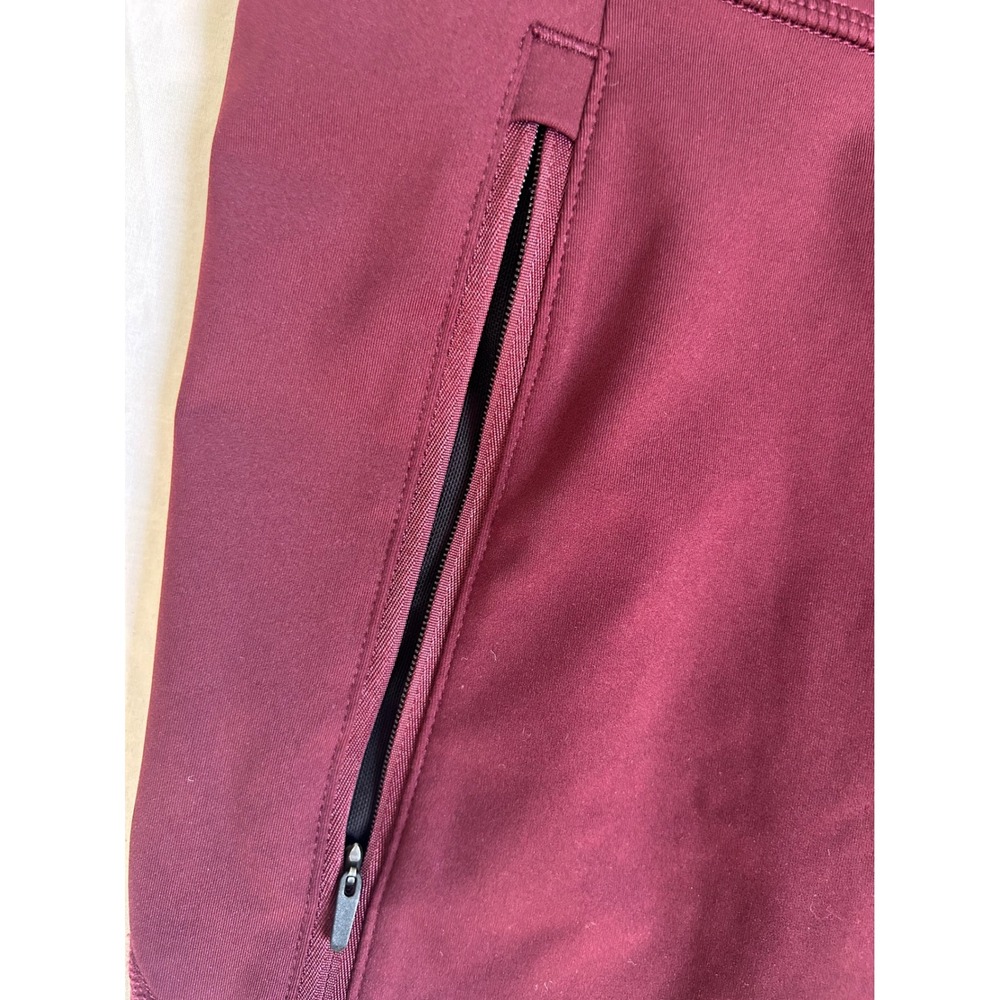 Xersion Quick-Dri Capri Leggings Womens Mesh Zipper Pockets Marion reflectors - Picture 5 of 6